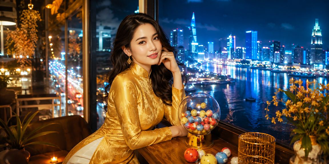 Cá cược xổ số tại Hồ Chí Minh với trang phục áo dài truyền thống