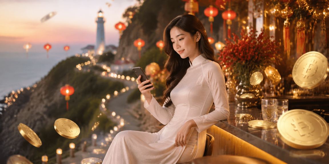 Lễ hội xổ số tại Vũng Tàu với trang phục áo dài truyền thống